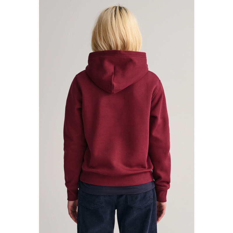 MIKINA GANT TONAL SHIELD HOODIE fialová 122/128