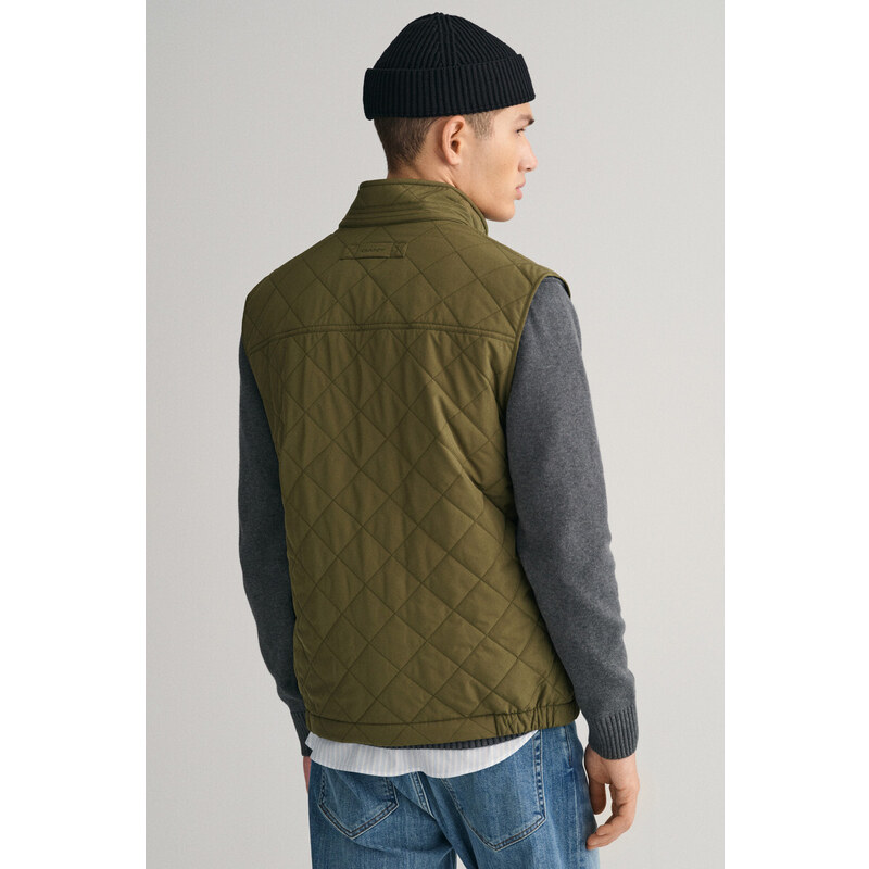 VESTA GANT QUILTED WINDCHEATER VEST zelená S