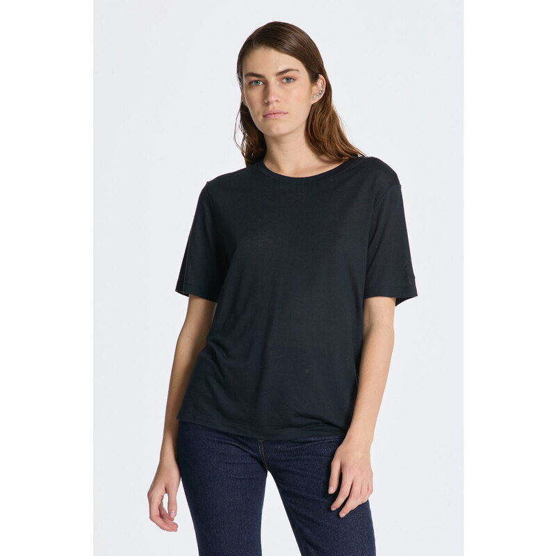 TRIČKO GANT REL DRAPED SS T-SHIRT modrá XXS