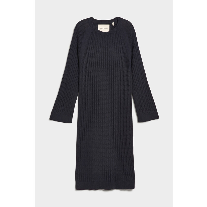 ŠATY GANT CABLE C-NECK DRESS modrá XS