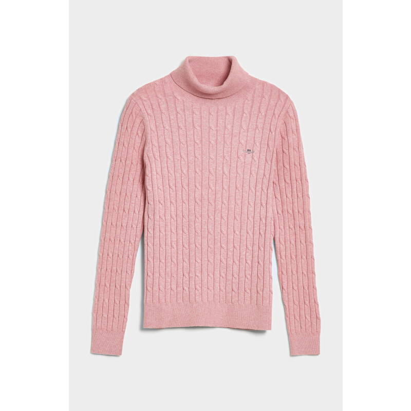 ROLÁK GANT STRETCH COTTON CABLE TURTLENECK růžová XS