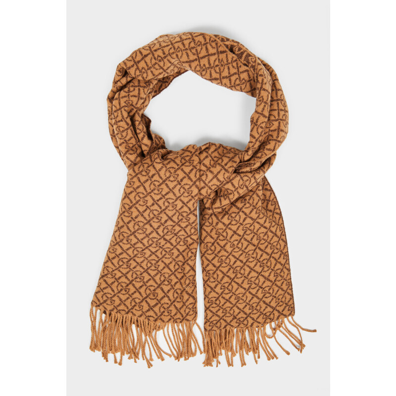 ŠÁLA GANT G PATTERN SCARF hnědá None