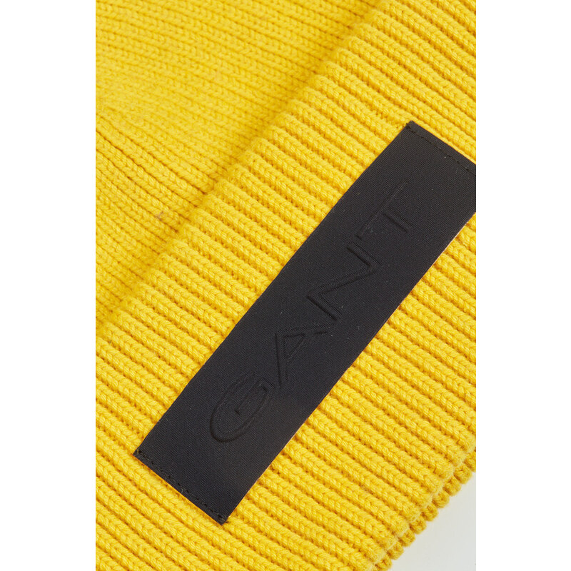 ČEPICE GANT UNISEX. RIBBED BEANIE žlutá None