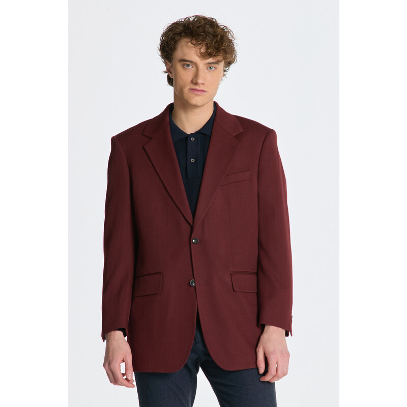 BLEJZR GANT OVERSIZED WOOL TWILL SUIT BLAZER červená 48