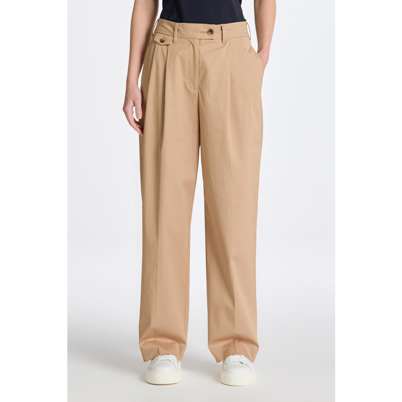 KALHOTY GANT PLEATED CHINO hnědá 34