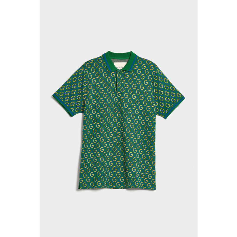 POLOKOŠILE GANT JACQUARD SS POLO zelená M