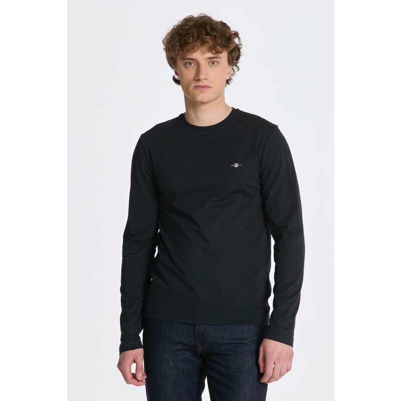 TRIČKO GANT SLIM SHIELD LS T-SHIRT černá XS