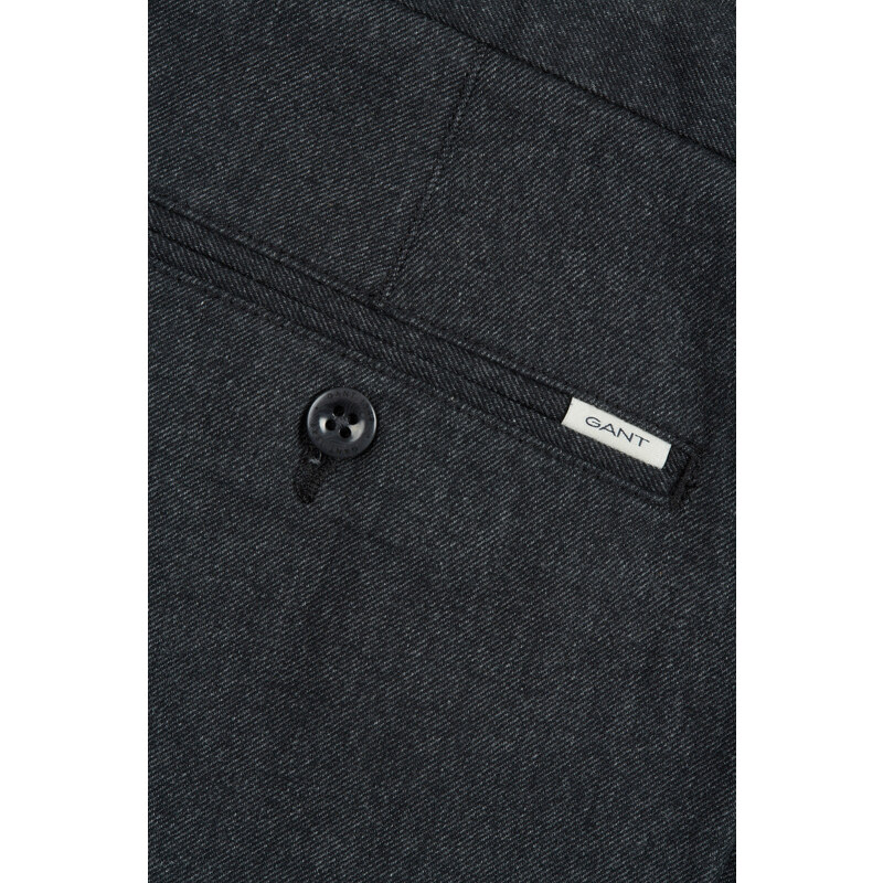 KALHOTY GANT SLIM BRUSHED TWO TONE TWILL PANTS šedá 30/34