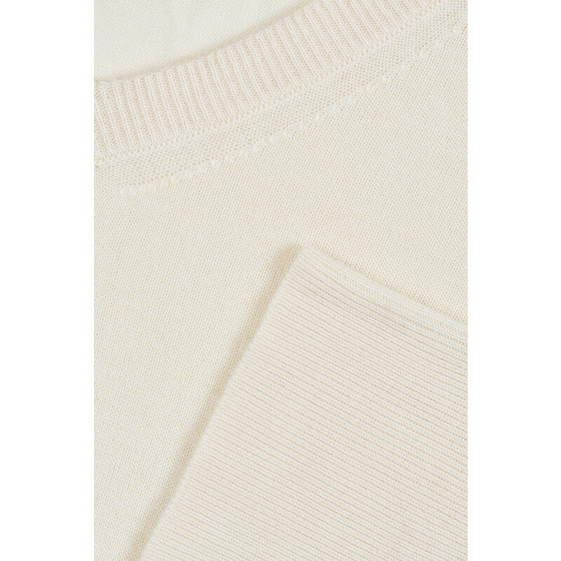 SVETR GANT FINE KNIT V-NECK bílá XS