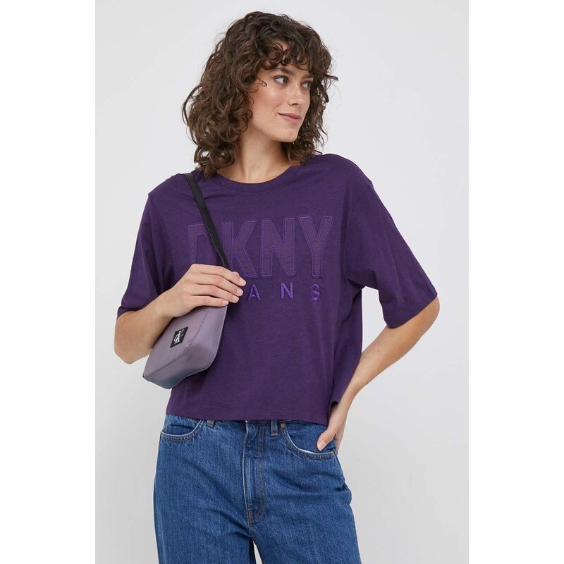 Dětská kabelka Calvin Klein Jeans fialová barva