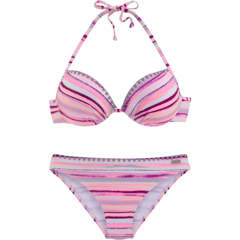 VENICE BEACH Bikiny opálová / šedá / cyclam / světle růžová 94075754