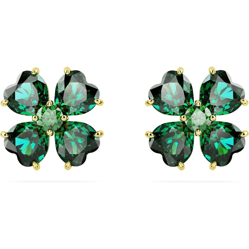Swarovski Náušnice Idyllia zlatá / zelená