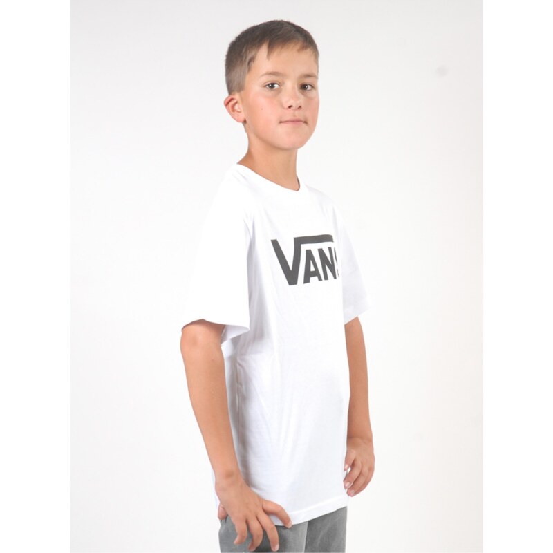 Vans CLASSIC white/black dětské triko s krátkým rukávem - bílá - Holky