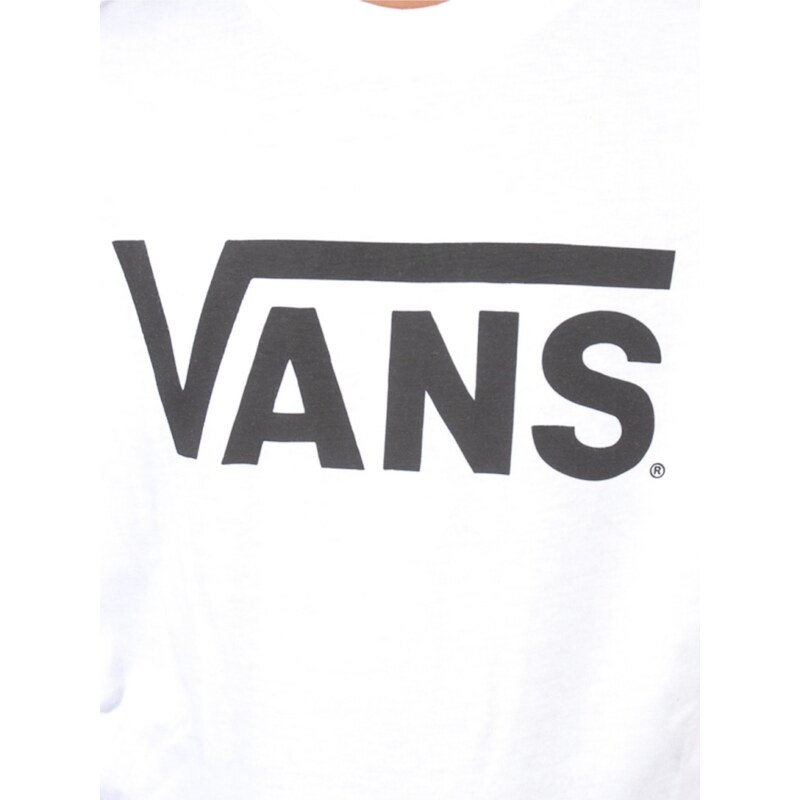 Vans CLASSIC white/black dětské triko s krátkým rukávem - bílá - Holky