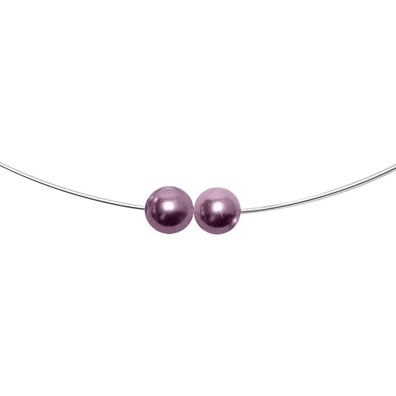 GeorGina Dámské šperkové sety venuše, náhrdelníky, náramky, náušnice a prsteny s vínovofialové perličkami