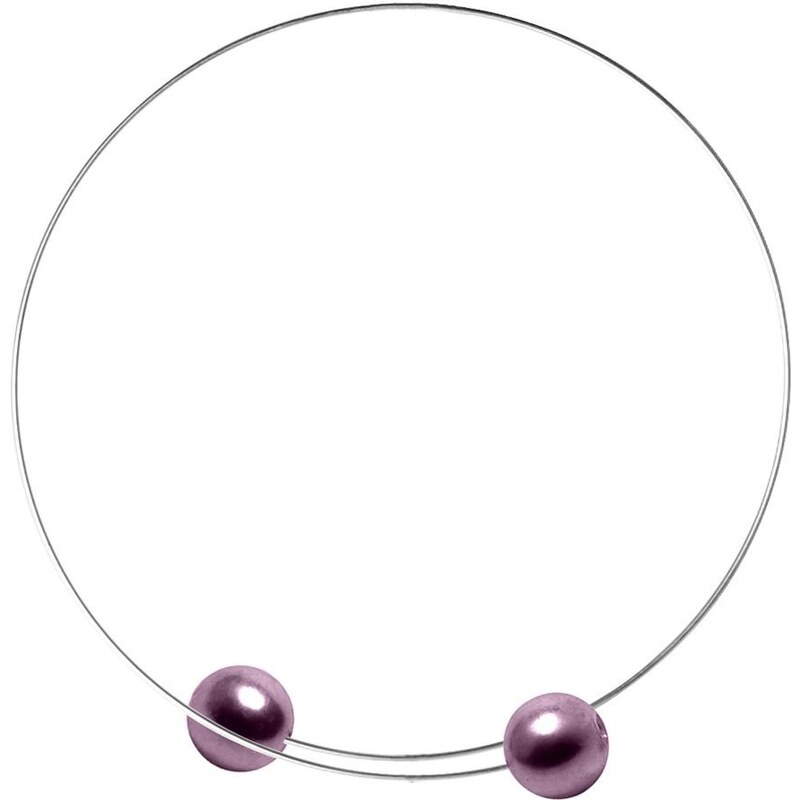 GeorGina Dámské šperkové sety venuše, náhrdelníky, náramky, náušnice a prsteny s vínovofialovými perličkami cik cak