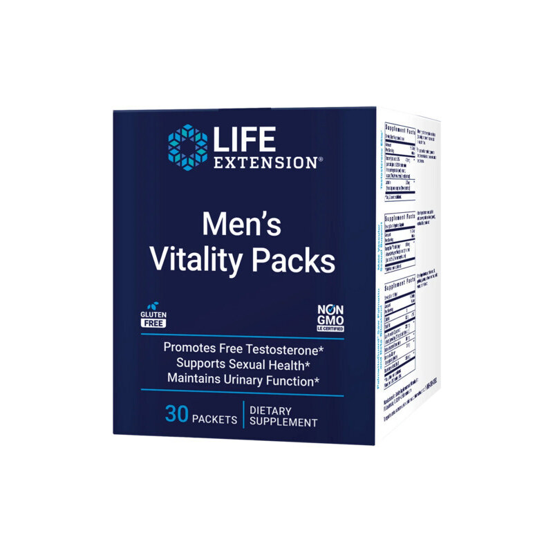 Life Extension Men's Vitality Packs 30 x balení po 3 ks, kapsle + softgel