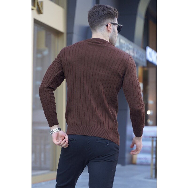 Madmext Brown Sweater 5175