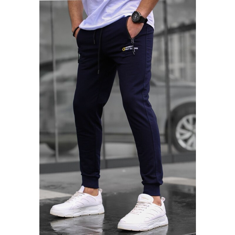 Madmext Navy Blue Basic Tracksuit 5436