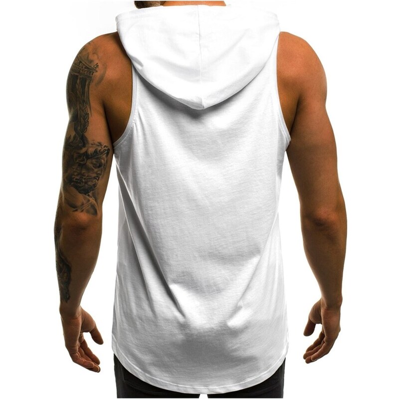 Madmext Athlete with a white hoodie 2649