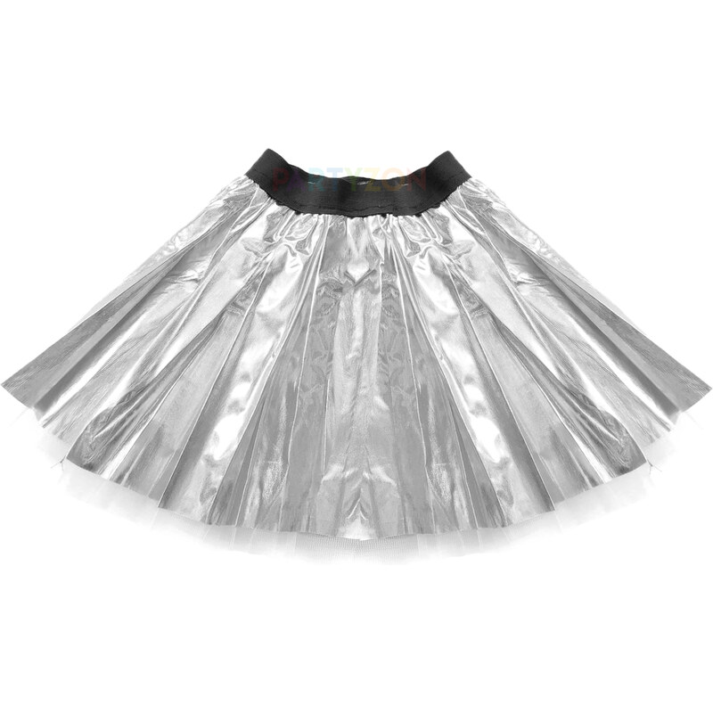 Stříbrná sukně pro anděla 28 cm