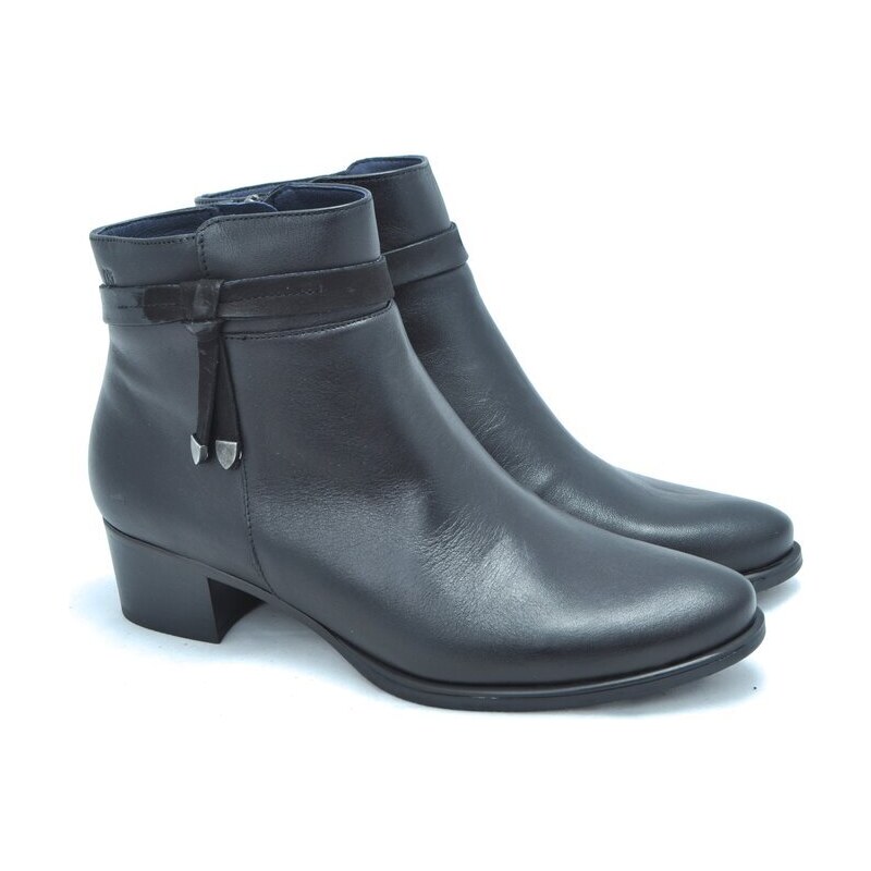Elegantní a nadčasové kotníkové boty Dorking D8889 černá 84659250