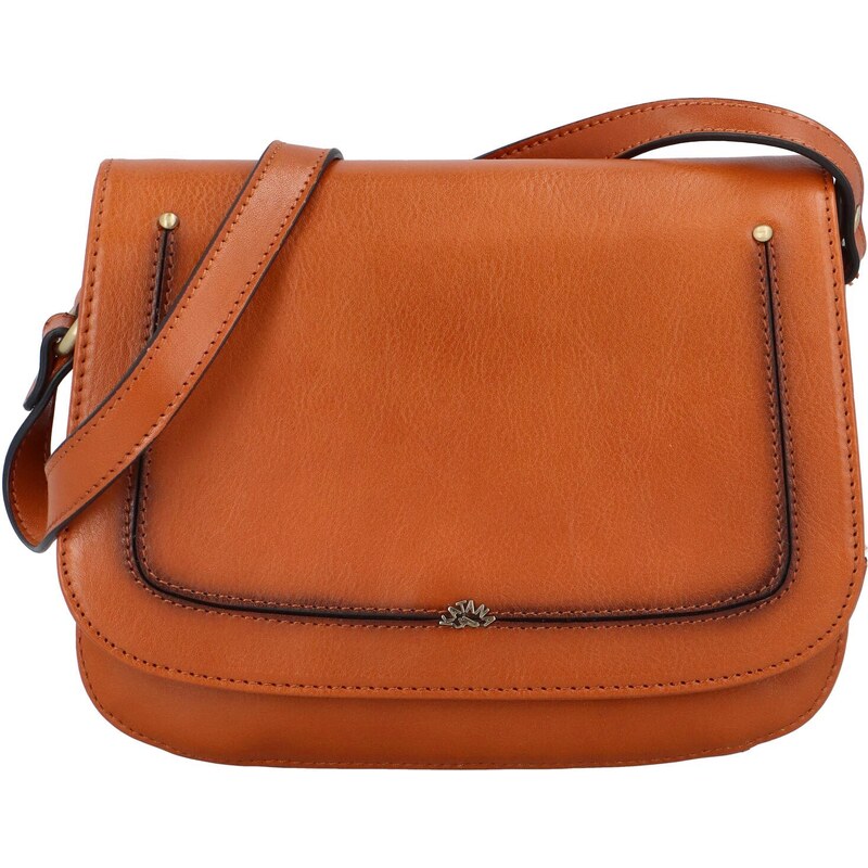 Katana Luxusní dámská crossbody kabelka Isaac, koňaková