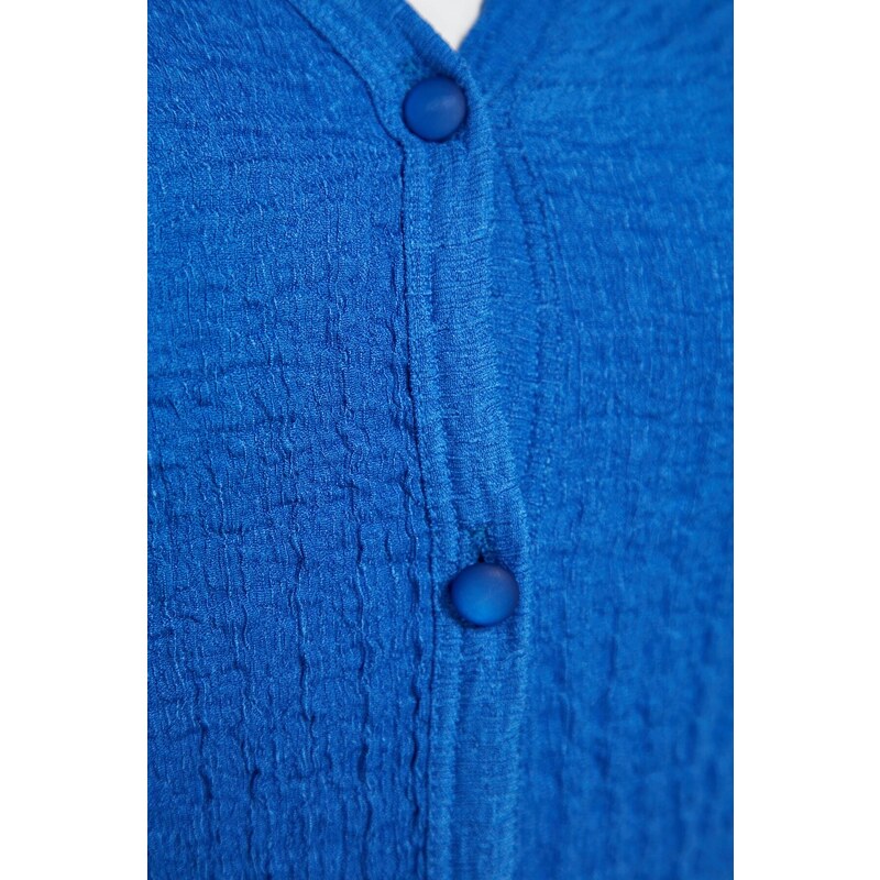 Trendyol Saks Premium Textured Spanish Sleeve Flexible Knitted Shirt