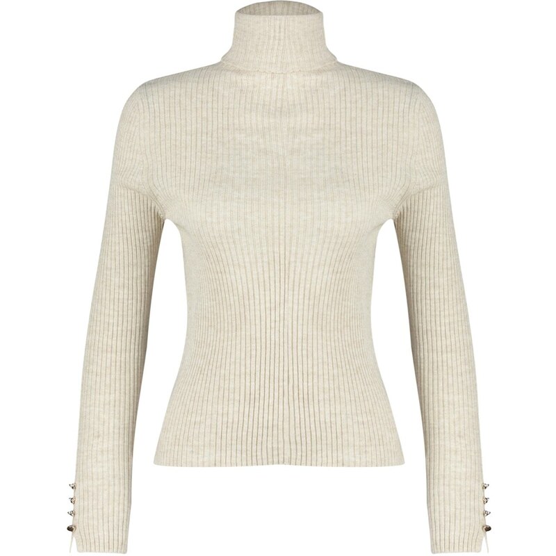 Trendyol Stone Basic Turtleneck Knitwear Sweater