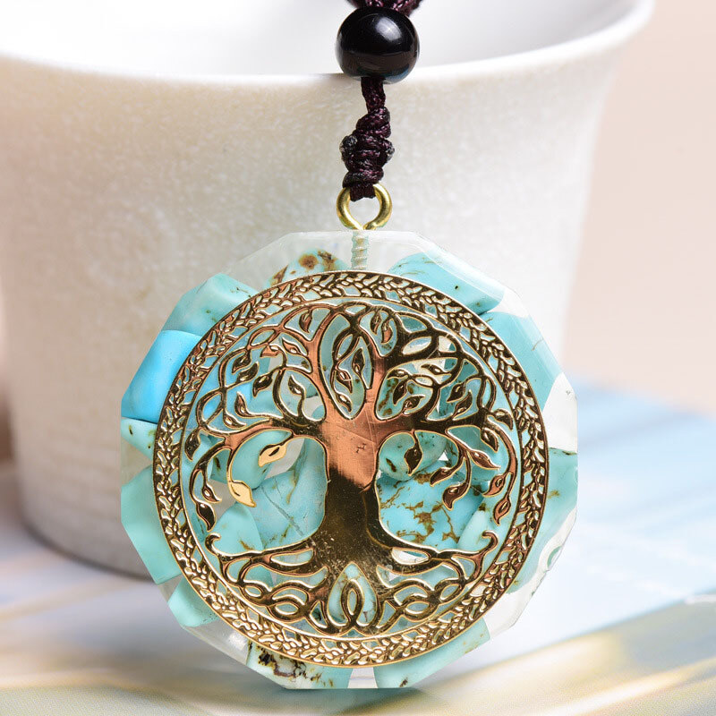 BudNej Amulet STROM ŽIVOTA z tyrkysu MN6002