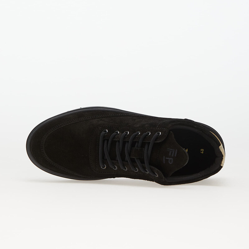 Filling Pieces Low Top Ripple Suede Black