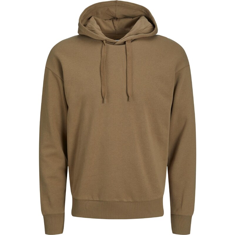 JACK & JONES Mikina hnědá / šedá / khaki