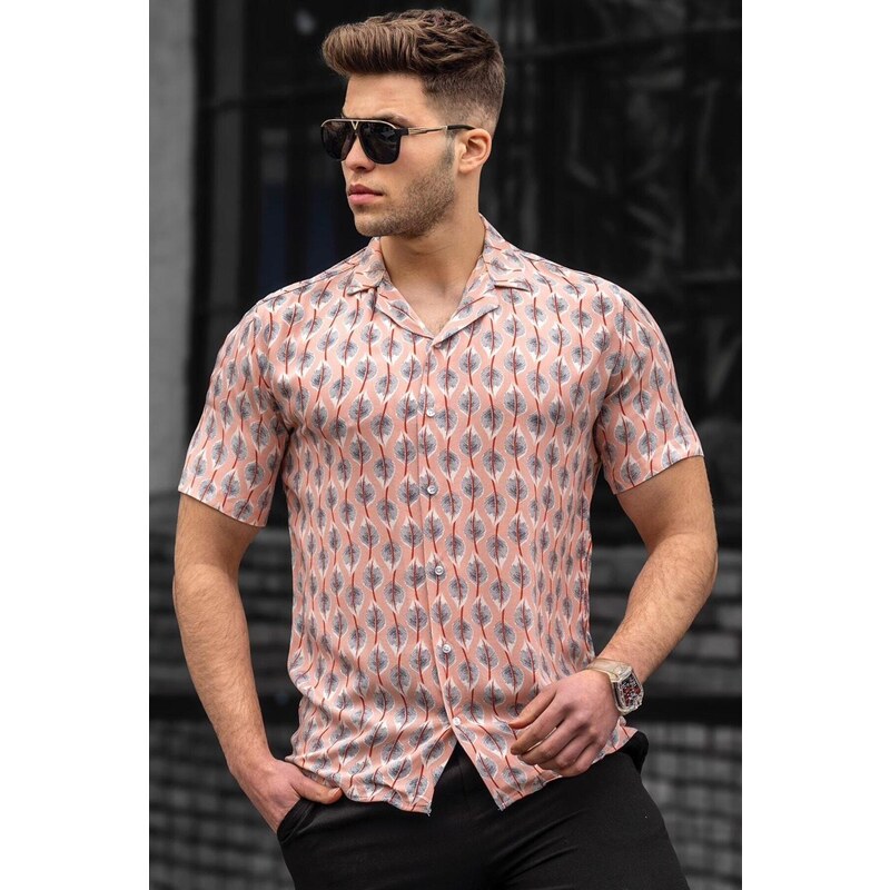 Madmext Pink Men's Shirt 4944