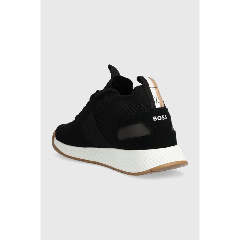 Sneakers boty BOSS Titanium černá barva, 50498245