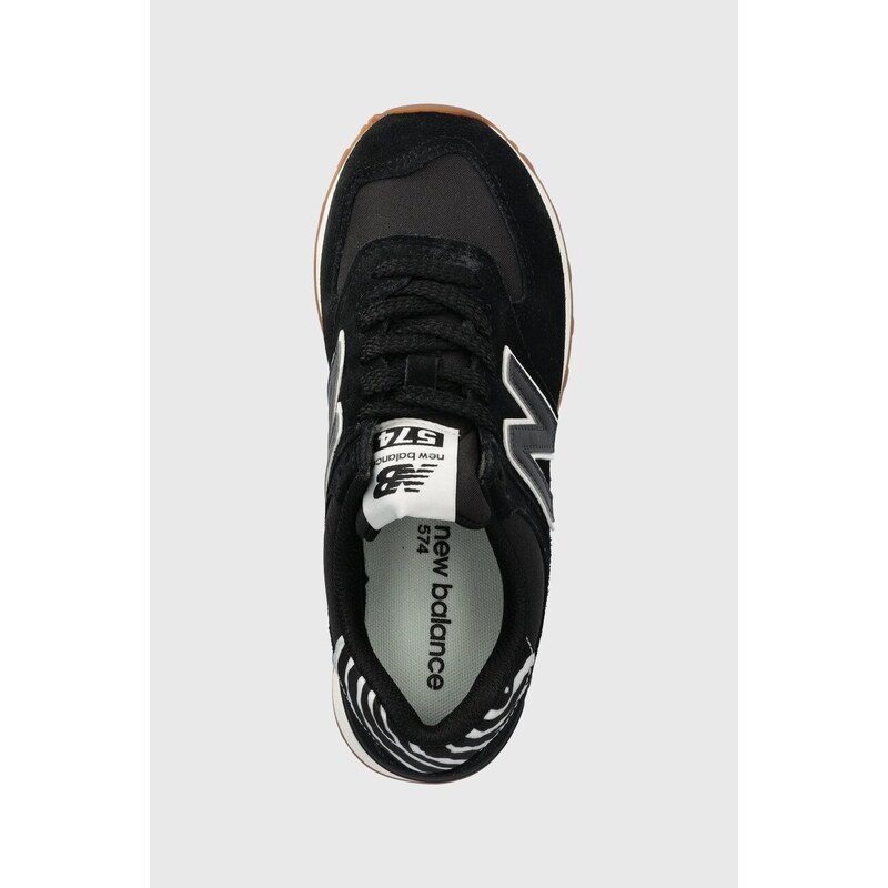 Sneakers boty New Balance WL574XB2 černá barva