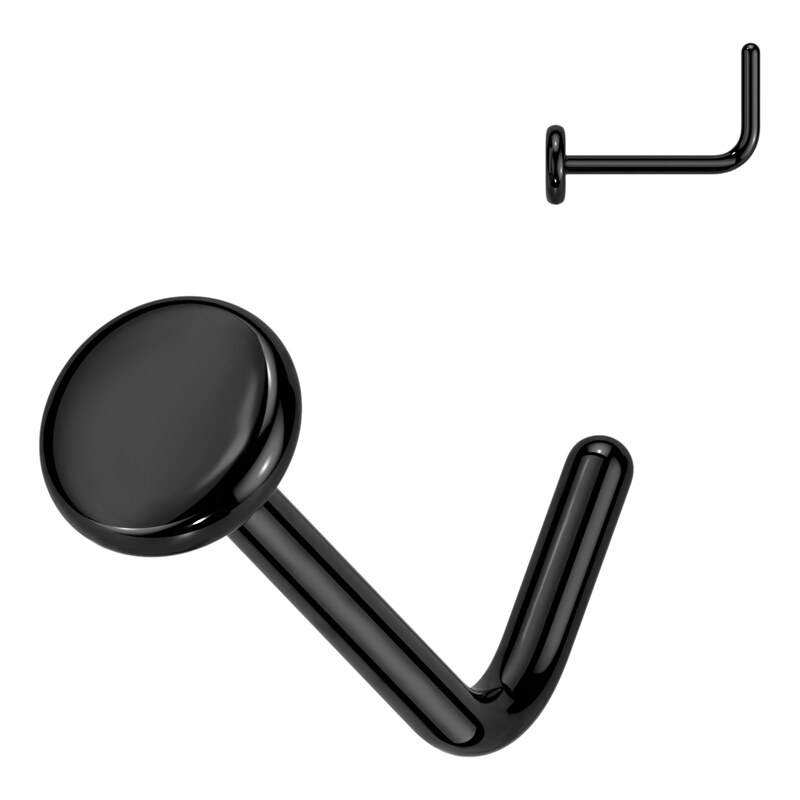 Atreya Titanový piercing do nosu do L disk Tinix