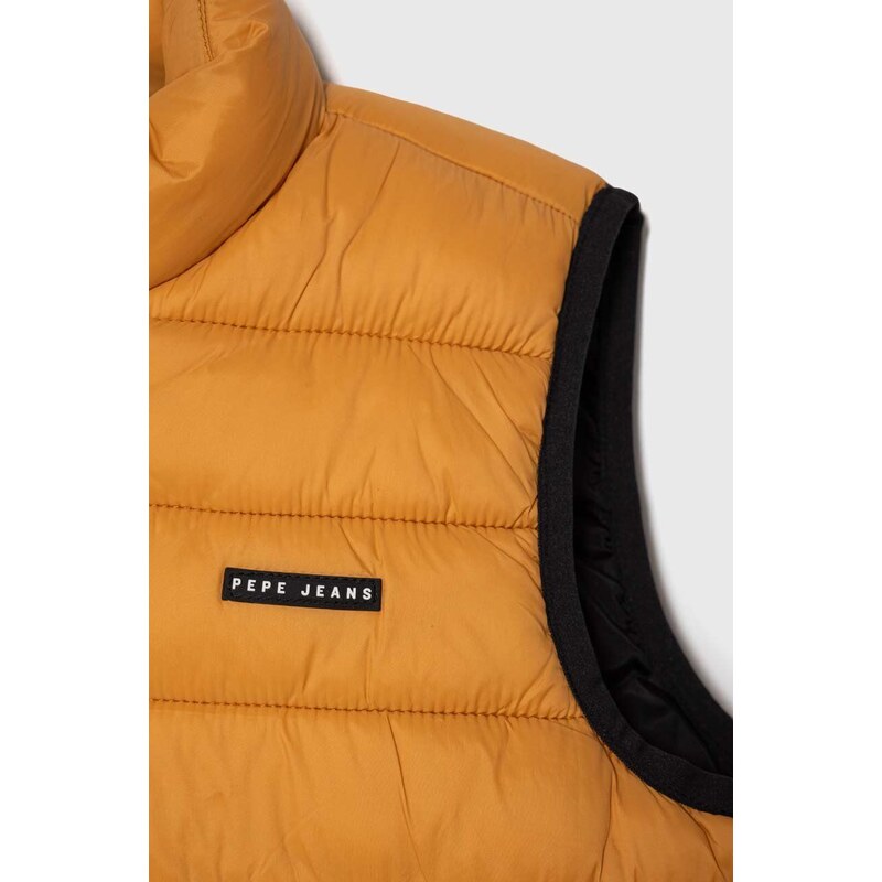 Dětská vesta Pepe Jeans Outerw Gilet oranžová barva