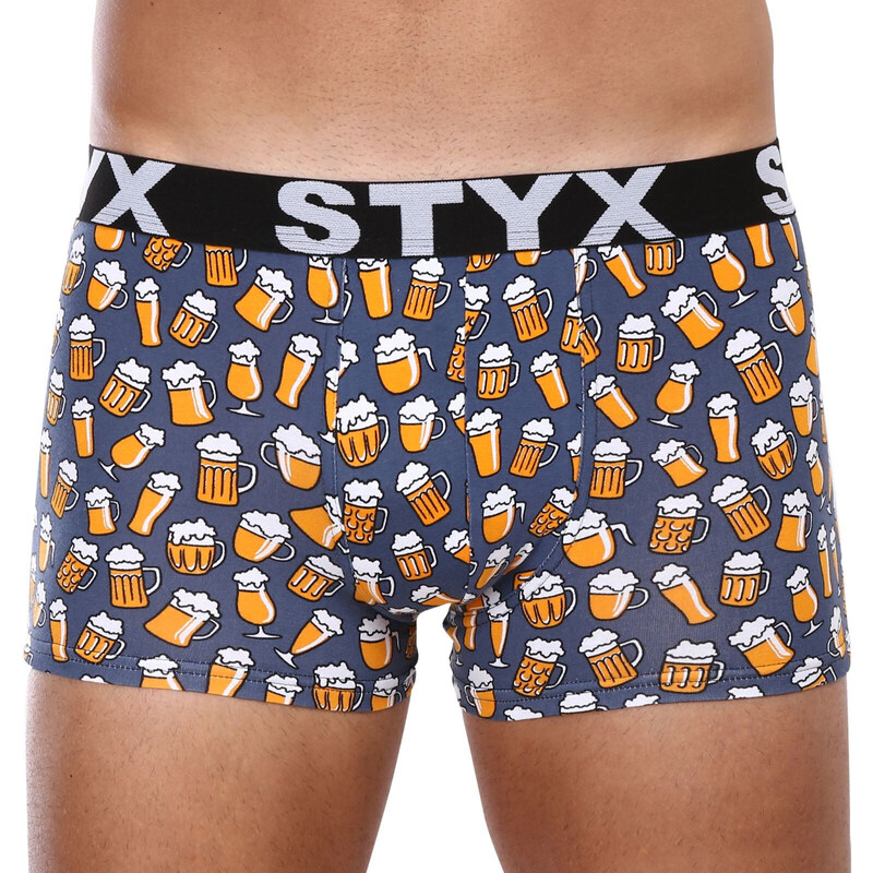 Pánské boxerky Styx art sportovní guma nadrozměr pivo (R1357) 4