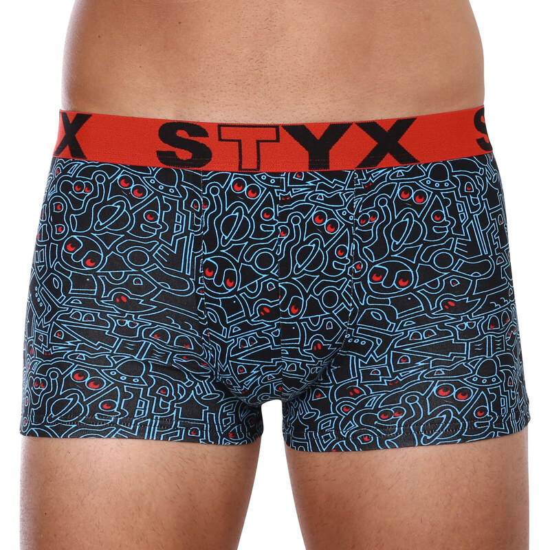 6PACK pánské boxerky Styx art sportovní guma vícebarevné (6G12697124)