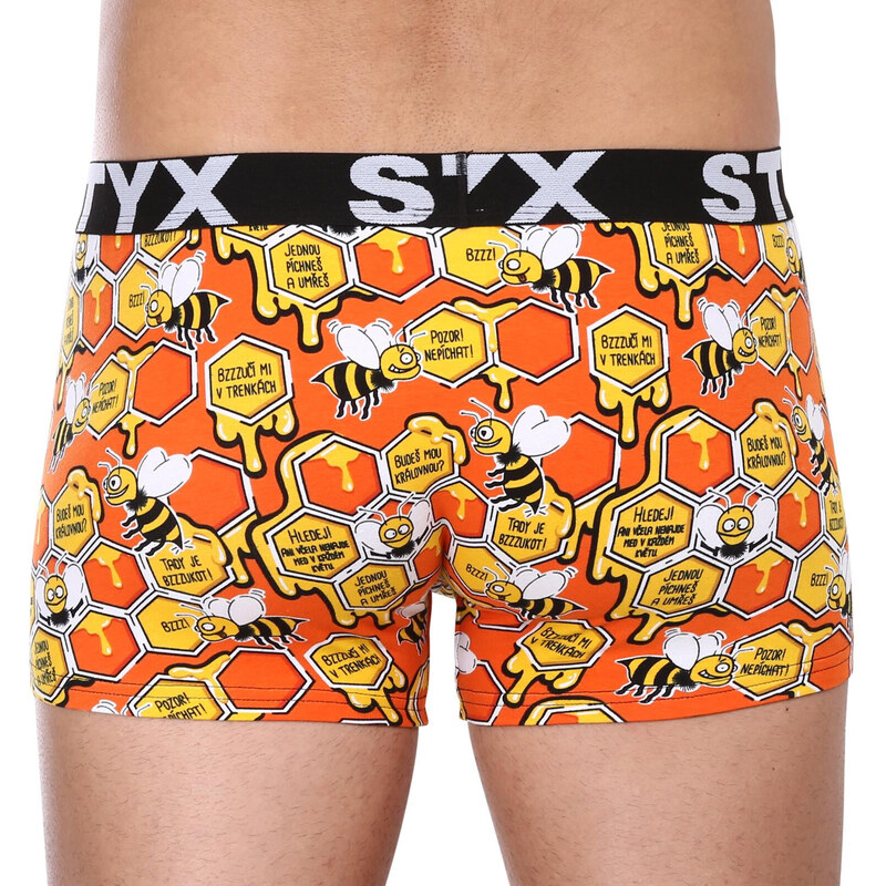 3PACK pánské boxerky Styx art sportovní guma vícebarevné (3G13724)