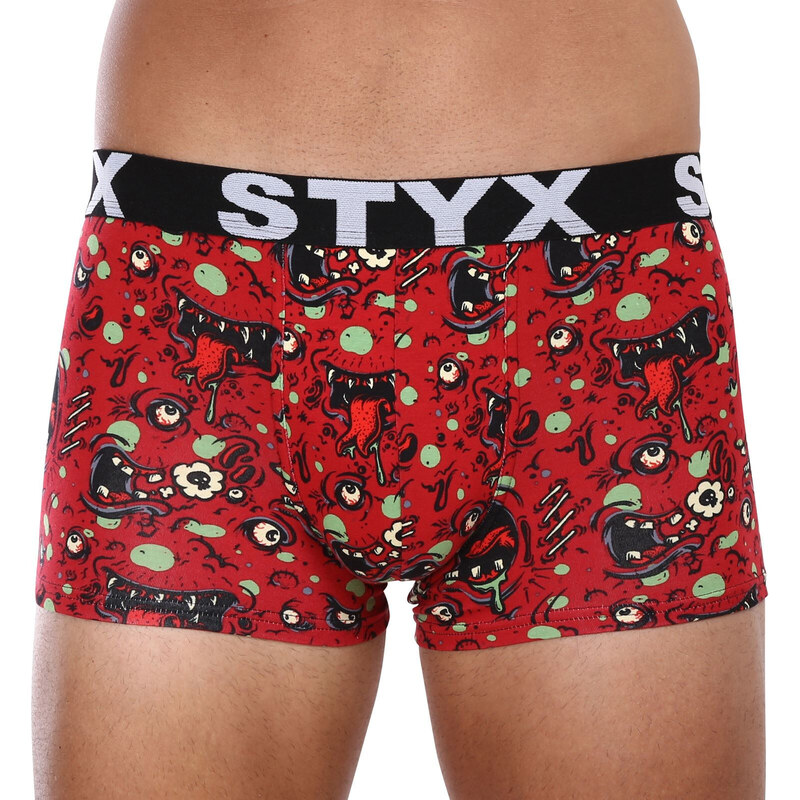 3PACK pánské boxerky Styx art sportovní guma vícebarevné (3G12914)