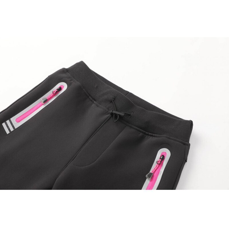 Dívčí / chlapecké funkční softshellové kalhoty KUGO HK5618 - černé