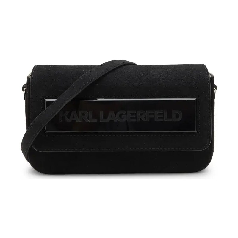 Karl Lagerfeld Kůžoná crossbody kabelka k/essential k sm flap shb sued