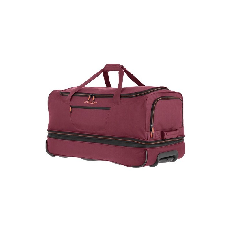 Travelite Basics Cestovní taška na kolečkách M 70 cm Červená Bordeaux Rozšiřitelná