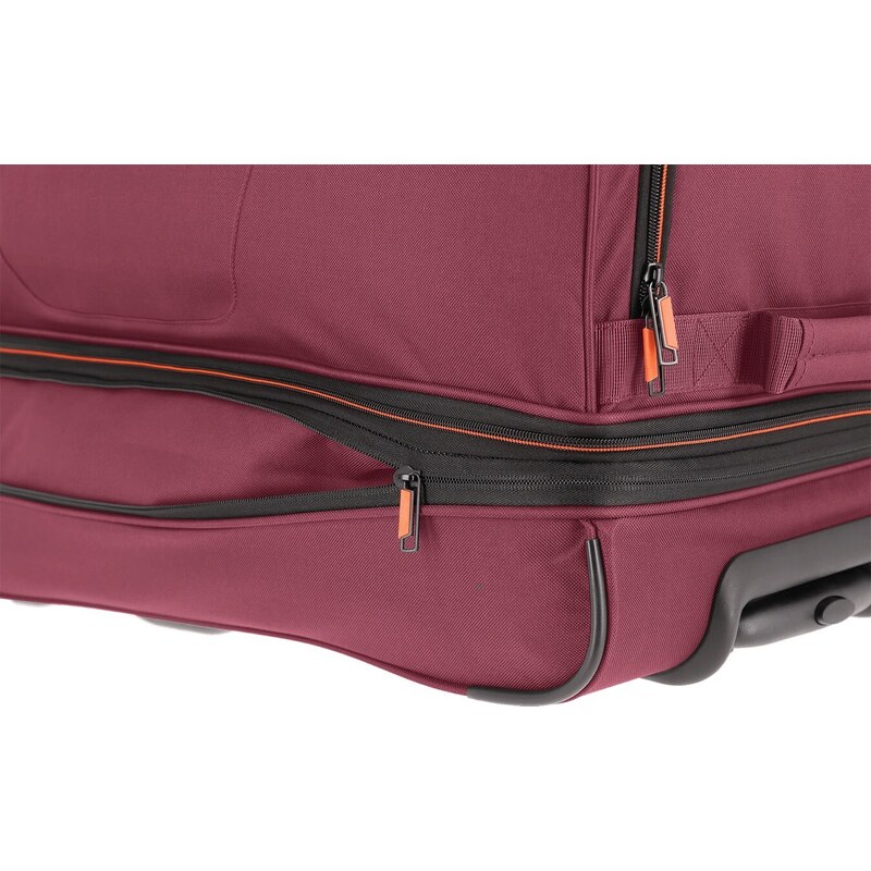 Travelite Basics Cestovní taška na kolečkách M 70 cm Červená Bordeaux Rozšiřitelná