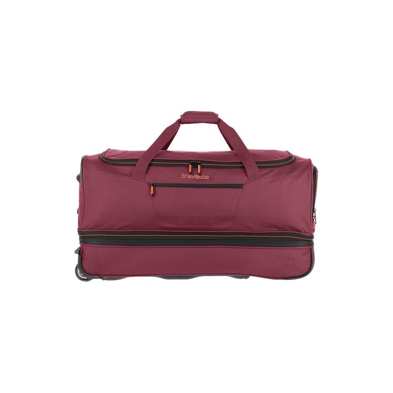 Travelite Basics Cestovní taška na kolečkách M 70 cm Červená Bordeaux Rozšiřitelná