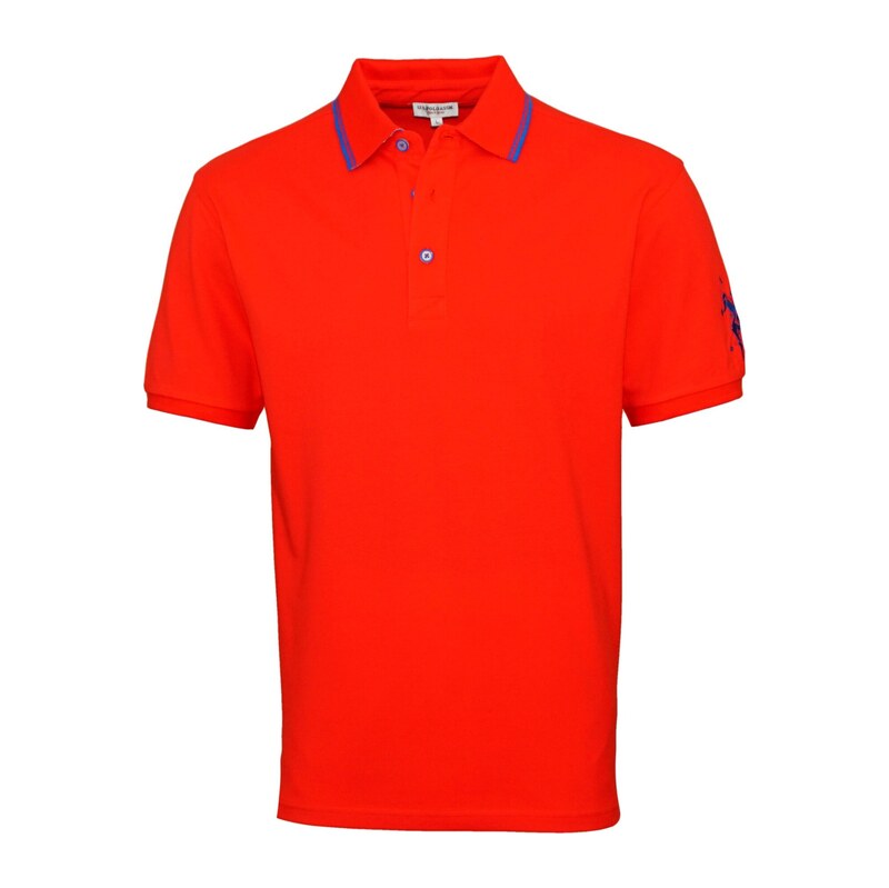 U.S. POLO ASSN. Tričko Bust tmavě modrá / červená