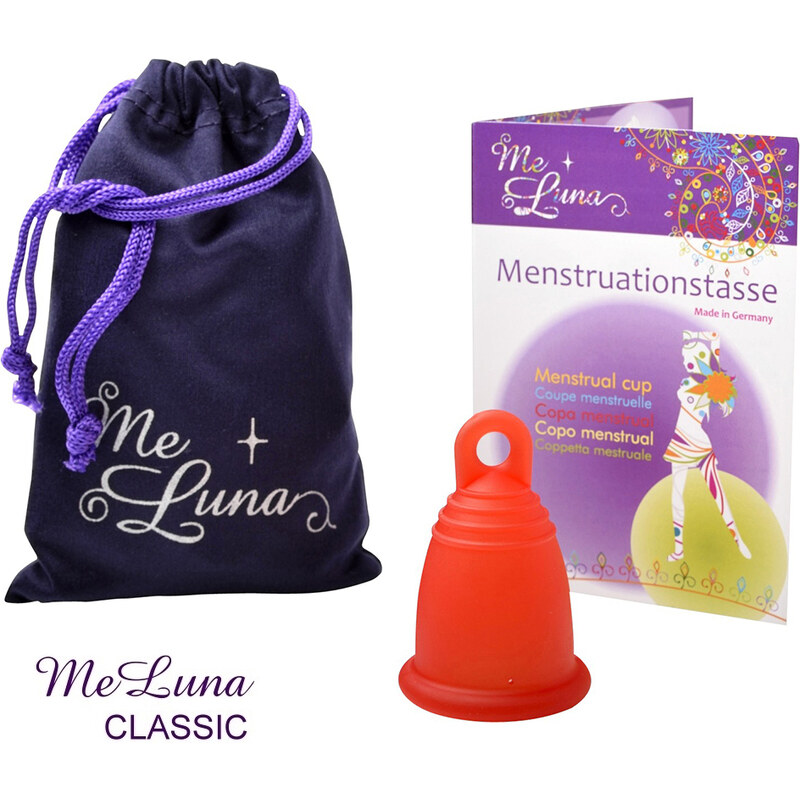 Menstruační kalíšek Me Luna Classic S s očkem červená (MELU026)
