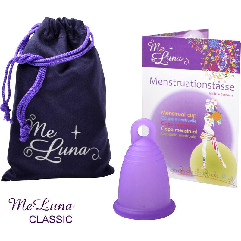 Menstruační kalíšek Me Luna Classic M s očkem fialová (MELU054)