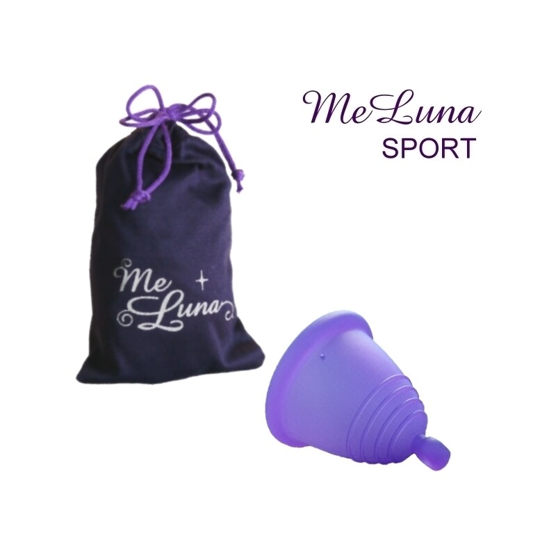 Menstruační kalíšek Me Luna Sport S Shorty s kuličkou violet (MELU113)